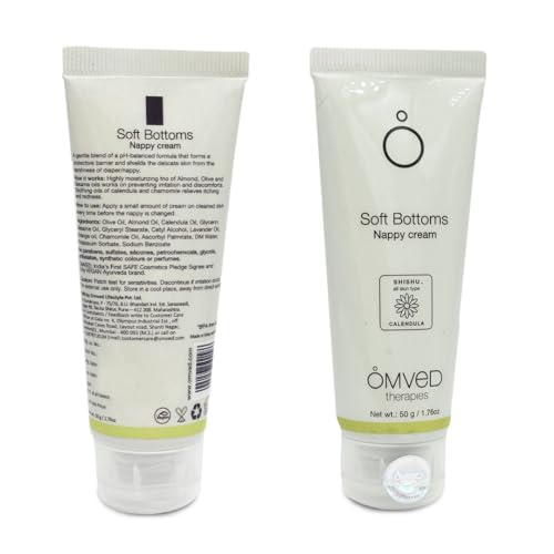 Image of Omved Soft Bottoms Baby Nappy /Diaper Cream - 50 Gram