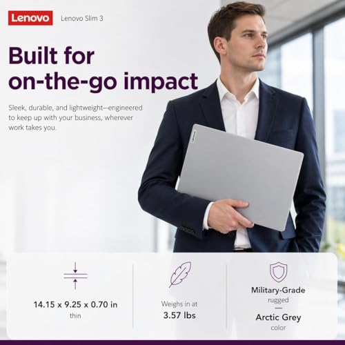 Image of Lenovo Slim 3 15.6 inch FHD Touchscreen Business Laptop for Work or Home, AMD Ryzen 7 5825U(Beats i7-1355U), 16GB RAM, 1TB PCIe SSD, Wi-Fi 6, SD Card Reader, Windows 11 Home, WOWPC USB, no Mouse