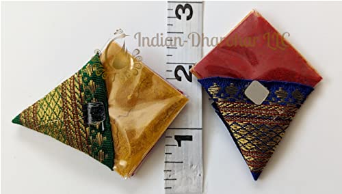 Haldi Kumkum | Set of 20 Flat Cone Shape Design 2 | Pasupu kumkum | Tamboolam | Pooja|Return Gift | Give Away | HK-CP2