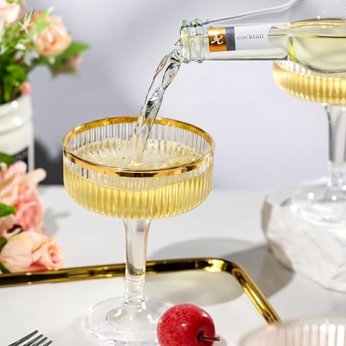 SOBECHOI 4-Tier Champagne Premium Champagne Tower Set - 20 Pcs Clear Phnom Penh Plastic Coupe Glasses, Stackable Fluted Toasting Flutes for Parties & Weddings, Elegant Shatterproof Drinkware 7 oz by SOBECHOI - Used condition - CA$36.85