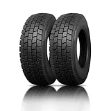 Set of 2 (Two) TRAVELSTAR Eco-Mile HTD High Traction Drive 225/70R19.5 14PR 128/126N Tire- 225/70/19.5 Commercial Truck Tire