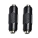 QLXHBOT 10PCS DC Power Connector Adapter 12V 5.5mm x 2.1mm, 12/24V Female to Female Power Jack Socket for Led Strip CCTV Security Camera Cable Wire Ends Plug Barrel