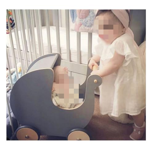 Tyoksi ベビーウォーカー ベビーカー ベビーウォーカー おもちゃ収納 おもちゃ 木製 ウォーキング エクササイズ おしゃれ 自宅 誕生日 ギフト (E,45×44×28CM)