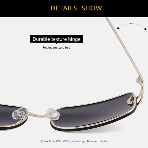 Pro Acme Trendy Rectangle Sunglasses for Women Men Rimless Vintage Fashion Sun Glasses Hip Hop Shades 2000S3