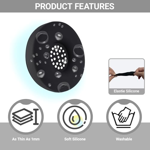 Cubiertas de almohadillas para Beats Solo 4, cubiertas de silicona lavables para sudor para auriculares inalámbricos Beats Solo 4 y Solo 3 On-Ear (Negro) miniatura 3