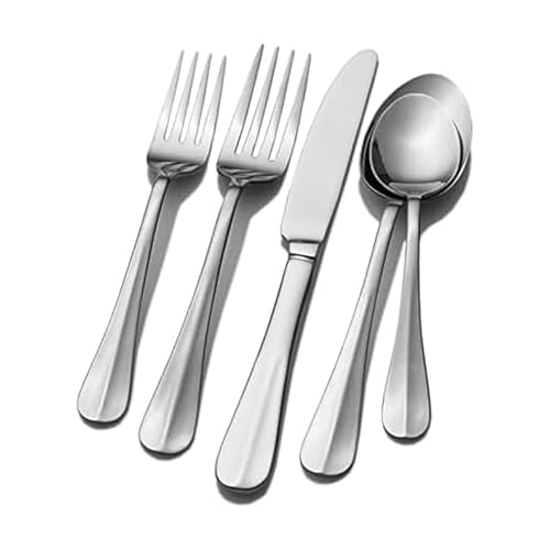 Pfaltzgraff Everyday Simplicity 53-Piece Stainless Steel Flatware Set, Service for 8 by Pfaltzgraff - Used condition - US$30.48
