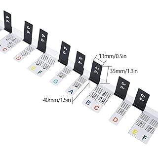 Cyhamse Guide de notes de clavier de piano | 88 touches de piano numérique pour débutants, étiquettes de lettres amovibles pour garçons et filles - Les Beatles, Paul McCartney, John Lennon, RIngo Starr, George Harrison Cyhamse Guide de notes de clavier de piano | 88 touches de piano numérique pour débutants, étiquettes de lettres amovibles pour garçons et filles – Image 4