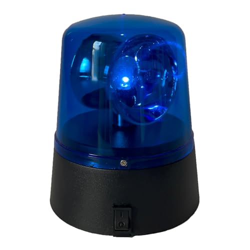 LIFTATAPA LED Strobe Light, 360 Degree Disco Party Rotating Lamp DJ Flashing Stage Lights, Emergency Police Car Beacon Siren Strobe Light with Switch Control for DJ Show Bar (Blue)