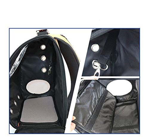 Sac à dos pour chat capsule spatiale vert sac respirant de transport animaux - 4