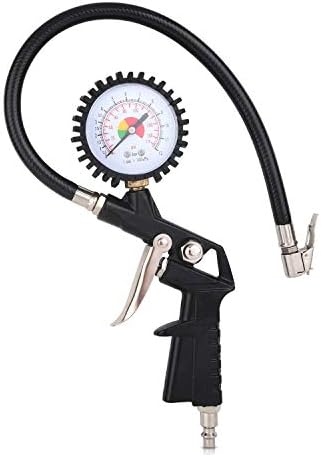 Tyre Inflator for Air Compressor, 0-12 Bar, Tyre Pressure Gauge, Air Pressure Gauge for Car, Bicycle and Other Inflatable Boats