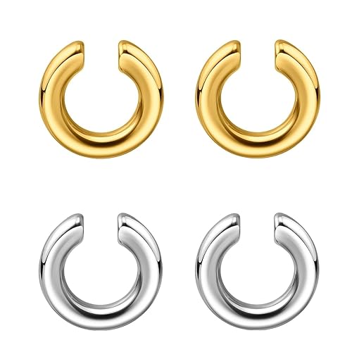 Opiniones y reviews de Aretes de Moda para Mujer al mejor precio. 43 ANNTHOR 4 piezas arete de gota de agua de acero inoxidable de moda, arete de oro para mujer, sin piercings, redondos, con clip para las orejas