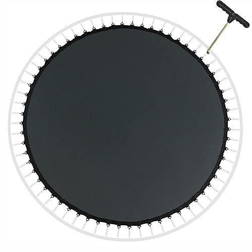 EUPXRHY Toile Trampoline, Tapis De Saut De Rechange pour Trampoline Exterieur Ø 305/366/427/488cm, Coudre 8 Fois Tapis Trampoline, Résistant à l'eau,...