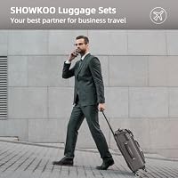SHOWKOO Luggage Sets 3 Piece Softside Expandable Durable Suitcase Sets — image 2
