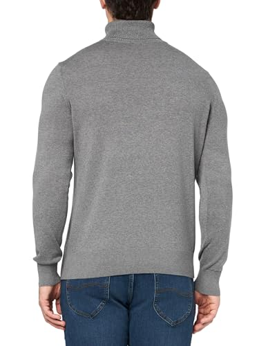 BOSS Men's Square Logo Cotton Blend Turtle Neck Sweater2