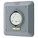 20 Gray Locking Receptacle Industrial - Pack Of 6
