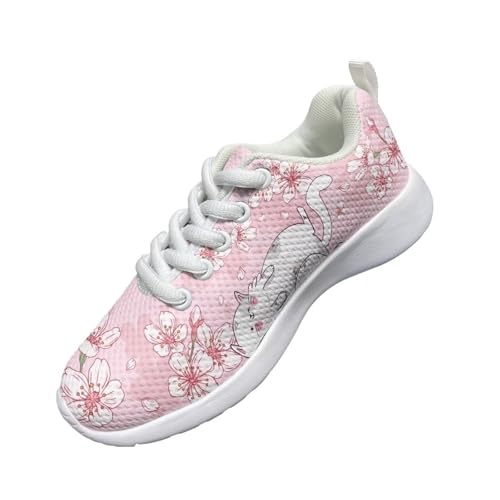 Children's Animals Sneaker Lightweight Cozy Anti-Slip Hiking Shoes for Big Kids Athletic Breathable Lace-Up Walking Sneaker for Litter Kids US 11-54