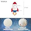 YRXRUS Rocket Pillows, Rocket Plush Throw Pillows, Space Series Decor for Boys, Girls, Birthday Party, Gift Decoration, Ultra Soft & Comfortable #2