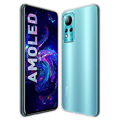 Image of COVERBLACK Rubber Silicone Back Cover for Infinix Note 12 - Transparent