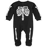 The Children's Place Baby Halloween Blanket Sleeper, Black, 5T