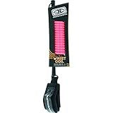 Ocean & Earth Basic Wrist Coiled Cord Pink Bodyboard Leash