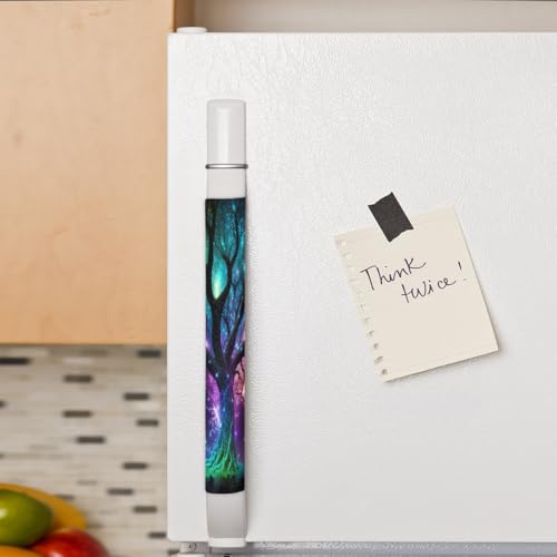 Image of Pardick Tree of Life Glows Refrigerator Door Handle Covers Set of 2 Tree of Life Glows Washable Fridge Dishwasher Mocrowave Oven Door Decor Protector Handle Cover Kitchen Appliance Decorative