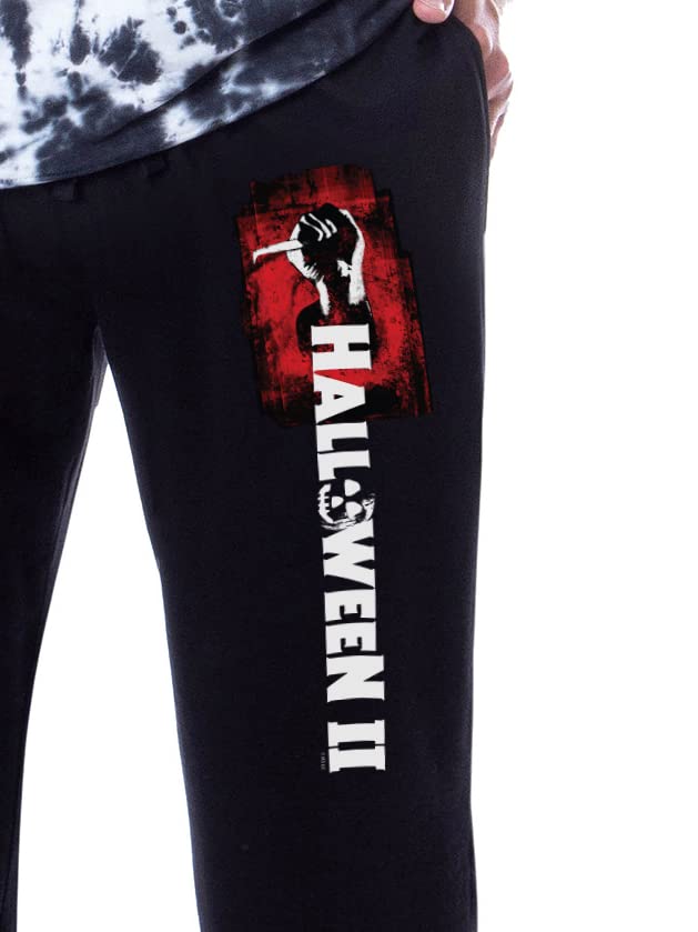 Halloween II Mens' Movie Film Michael Myers Character Sleep Pajama Set Tie Dye3
