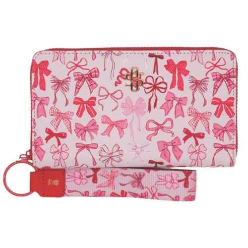 Simply Southern Designer Print Wallet with Matching Key Fob (Bow)