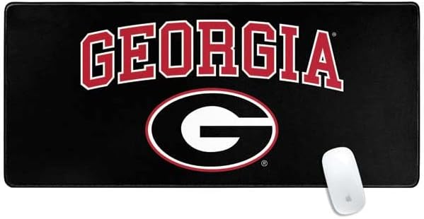 Skinit Extra Large Gaming Mouse Pad - Officially Licensed University of Georgia Design with Stitched Edges, Waterproof, Non-Slip Rubber Base, Desk Mat for Keyboard & Mouse, 35.75" x 15.4" inches