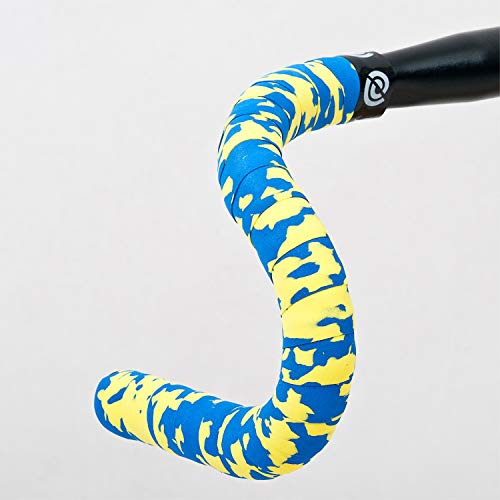 Bike Ribbon BikeRibbon Lenkerband Cork Plus, gelb-blau, One Size Cover