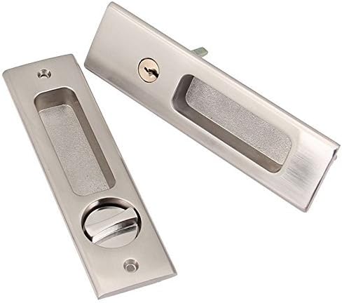 Tirzah Locks Sliding Door Lever Mortise Handle Locks Keyed Sets Door Locks"HomDSim" (Square Lock)