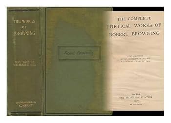 Hardcover The Complete Poetical Works of Robert Browning Book