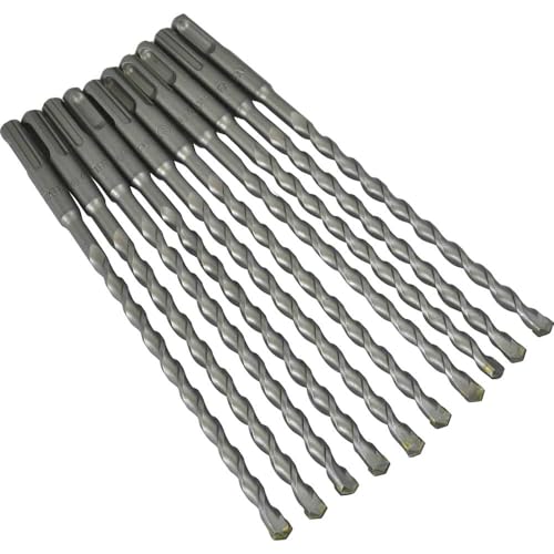 Image of Faithfull FAISDS8210B SDS Masonry Drill Bit 8 mm x 150 mm WL x 210 mm - Bulk Pack of 10, Silver
