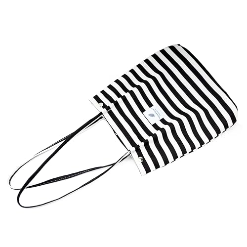 Image of Corduroy Tote Bag Cute Tote Bags for Women Shoulder Bag with Inner Pocket for Work Beach Travel and Shopping Grocery