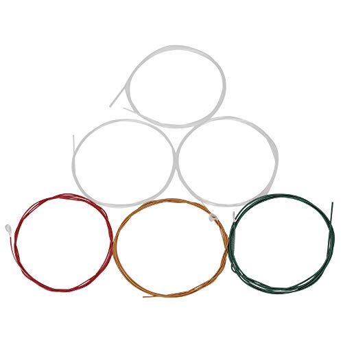KKmoon IRIN C105 Cordas para violão clássico acústico arco-íris colorido Núcleo de nylon Ferido em l