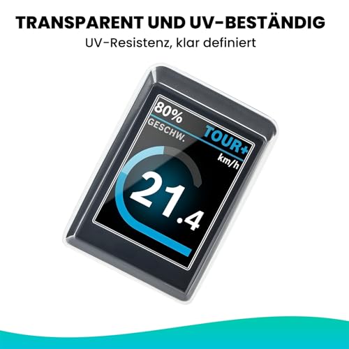 Besudo Schutzhülle passend für Bosch Kiox 300 Display - Transparenter Displayschutz für Kiox 300 gegen Wasser, Staub&Kratzer - Schutz Cover Fahrradcomputer Hülle - E-Bike Zubehör