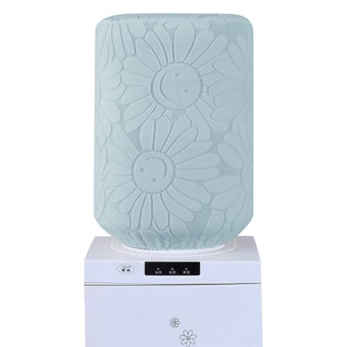5 Gallon Water Bottle Cover, Sunflower Water Dispenser Barrel Dust Cover, High Stretchy Water Bucket Protector Covers, Reusable Elastic Water Jug Cover for Home, Hotel, Restrant (Light Blue)
