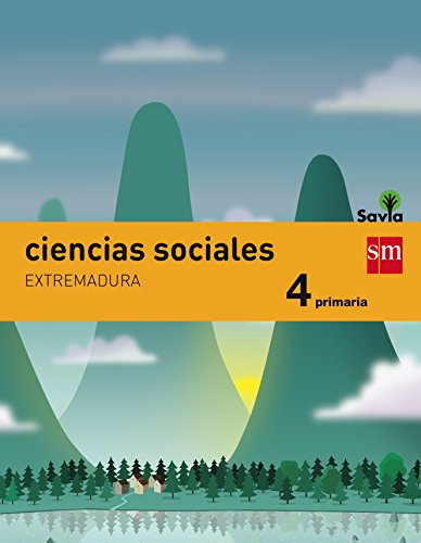 Portada de Ciencias sociales. 4 Primaria. Savia. Extremadura
