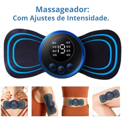 Massageador Eletrico Profissional de Pés Pernas Pescoço Massageador + Tapete de Massagem Corporal co