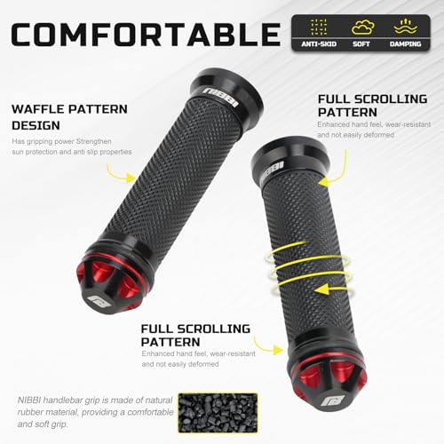Image of NIBBI Throttle Assembly Set, 7 /8'' Grips 22mm Twist Throttle with Cable, Fit for Scooter GY6 Moped ATV