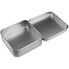 Goodma 8 Stück Metall-Boxen Mit Fensterdeckel – 10x7x2 Cm, Silber, Ideal Zum Aufbewahren & Organisieren