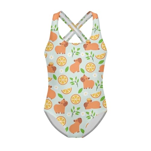 Image of Girls One Piece Swimsuits Size 5-14 Kawaii Gymnastics Leotard for Beach Vacations
