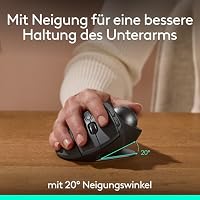 Logitech MX Ergo S Advanced kabellose Trackball-Maus (Graphit) – Ansicht 3