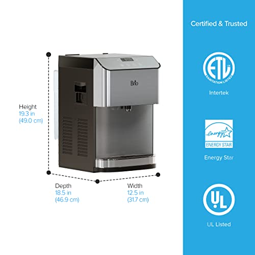 Brio 700 Series Moderna 3-Stage Touch-Less Countertop Bottle-Less Pou Tri-Temperature Digital Water Cooler Dispenser #TOP7