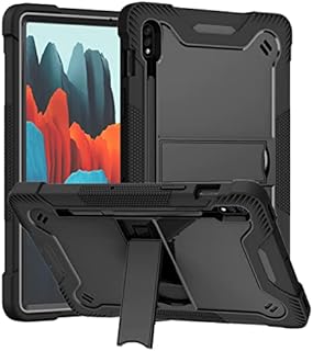 Vakarey Tablet Case Compatible with Samsung Galaxy Tab S7/S8 11 Inch - For Galaxy Tab S8 Kids Case Shockproof,Black