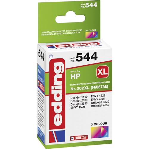 Cartouche HP 302XL edding haute capacité 16 ML pour des impressions éclatantes