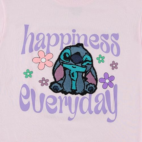 Image of Disney Lilo and Stitch Girls Short Sleeve T-Shirt- Stitch Girls Tee Sizes 4-16