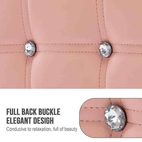 Paddie Hair Salon Chair, Height Adjustable Hydraulic Chair Beauty 360 Degrees Rolling Swivel Hair Salon Equipment For Hair Stylist Women Man (Pink) #TOP4