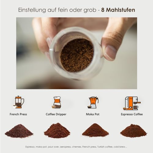 Manueller Kaffee-Mahlwerk aus Edelstahl