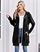 Zeagoo Women's Longline Hooded Sweatshirt / Hoodie Tunic With Fleece,Black,X-Large
