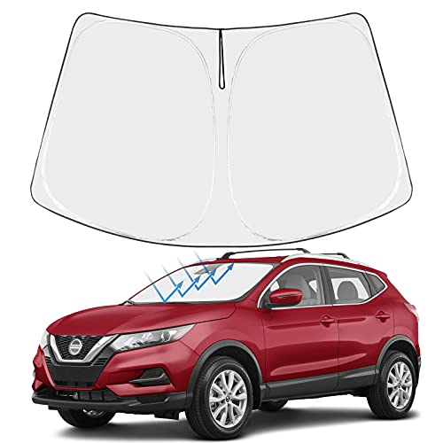 Image of Proadsy Windshield Sun Shade Custom Fit Nissan Rogue 3rd Gen.(Not for Rogue Sport) 2021-2026 4-Layer Foldable Front Sunshade Protector Sun Visor Blocks UV Rays Keep Car Cooler Accessories
